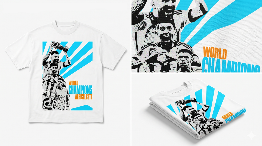 Argentina Unisex Standard Crew T-Shirt | FIFA 2026